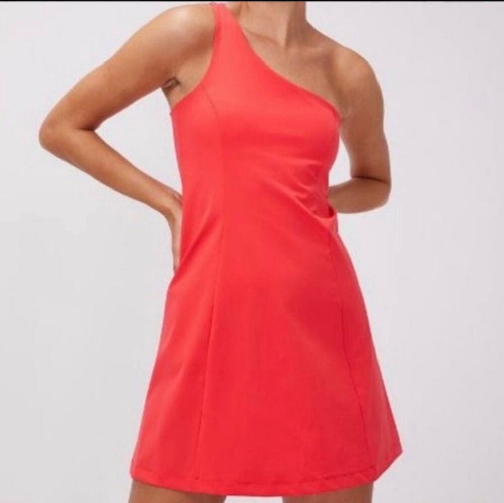 Outdoor Voices - One Shoulder Exercise Dress/ M / Orange